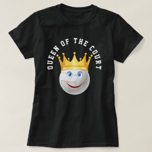 Volleyball Queen vid domstolen Guld Krona T-Shirt