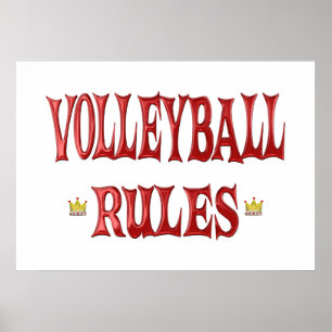 Volleyball Regler Poster