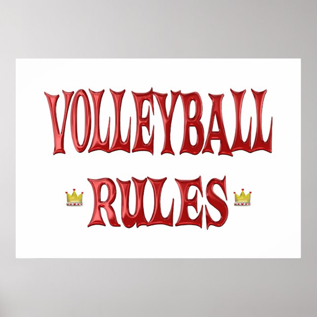 Volleyball Regler Poster (Framsidan)