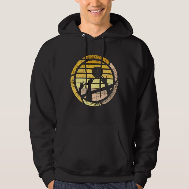 Volleyball Retro Hoodie (Framsida)