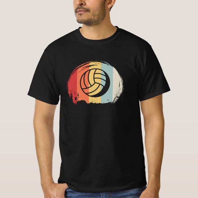 Volleyball Retro T Shirt (Framsida)