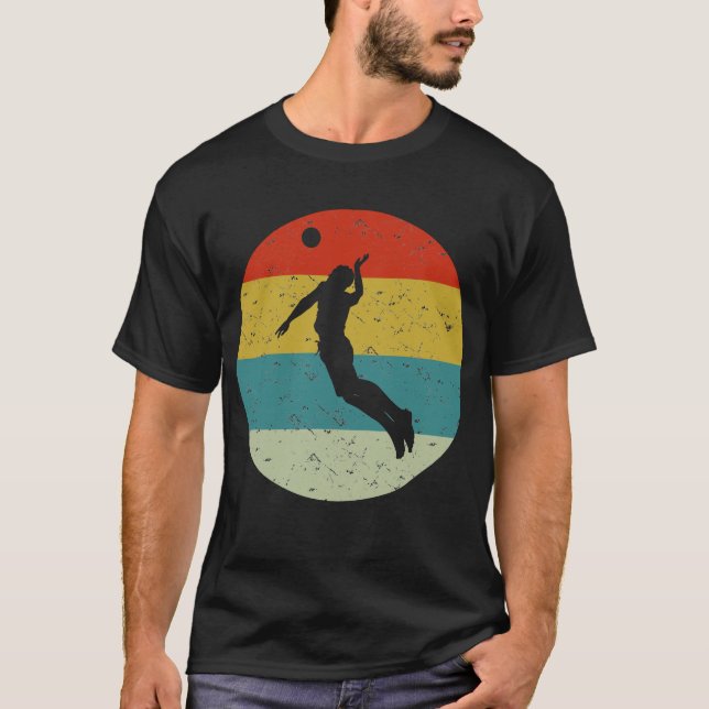 volleyball retro t shirt (Framsida)