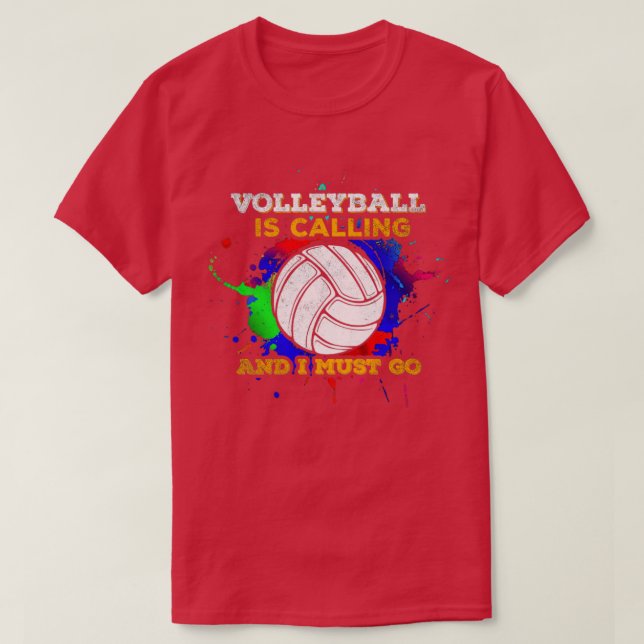 Volleyball ringer t shirt (Design framsida)