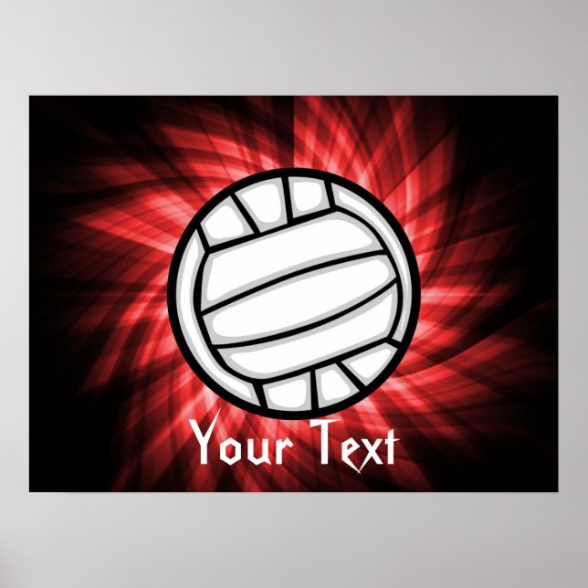 Volleyball; Röd Poster (Framsidan)