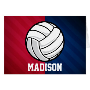Volleyball; Röd, Vit och Blått OBS Kort