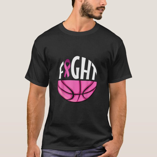 Volleyball Rosa Fight Rosa Ribbon Breast Cancer Aw T Shirt (Framsida)