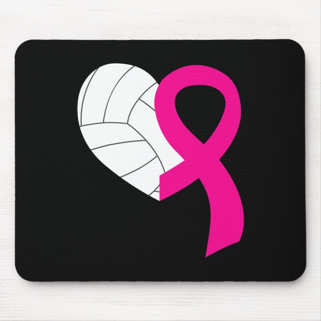 Volleyball Rosa Ribbon Coola Breast Cancer Awarene Musmatta (Framsidan)