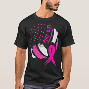 Volleyball Rosa ut Breast Cancer Awareness Ribbon T Shirt