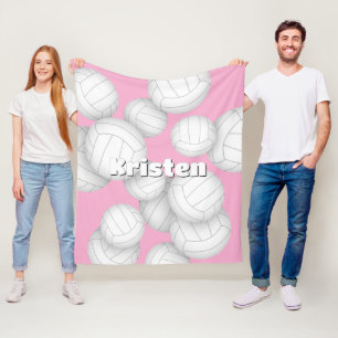 volleyball rumsdekaler med idrottsman namn fleecefilt