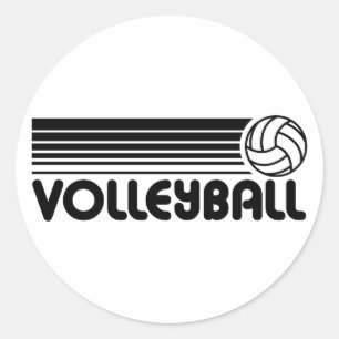 Volleyball Runt Klistermärke