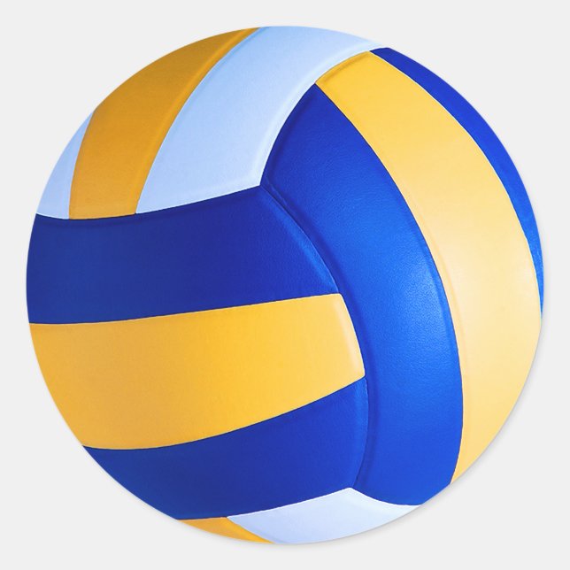 Volleyball Runt Klistermärke (Framsida)