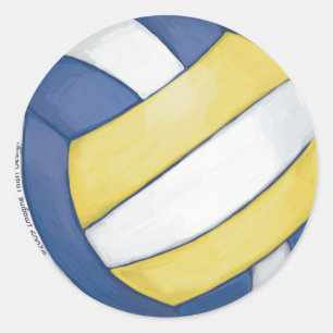 Volleyball Runt Klistermärke