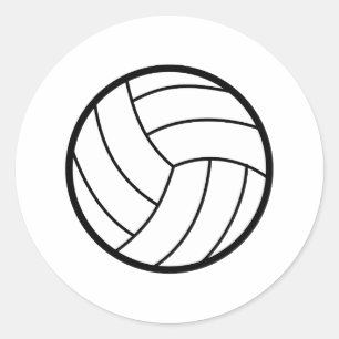 Volleyball Runt Klistermärke
