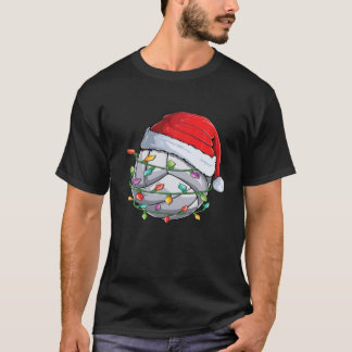 Volleyball Santa Hat Funny Julafton Pajama B T Shirt