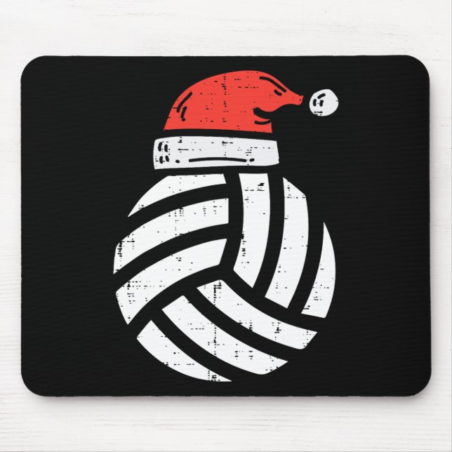 Volleyball Santa Hat jul Julafton Sports Player Musmatta (Framsidan)