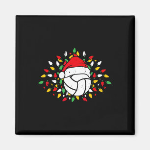 Volleyball Santa Hat Julafton Sports Älskare Prese Magnet