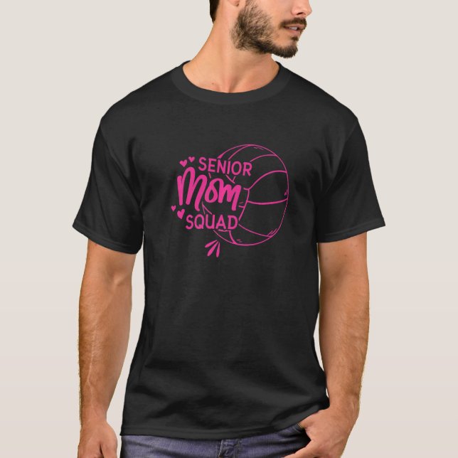 Volleyball Senior Mamma Squad T Shirt (Framsida)