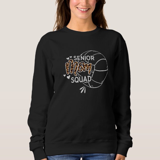 Volleyball Senior Mom Squad  11 T Shirt (Framsida)
