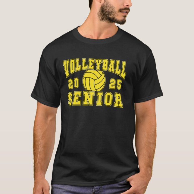 Volleyball Senior Night Volleyball Senior 2025 Gra T Shirt (Framsida)
