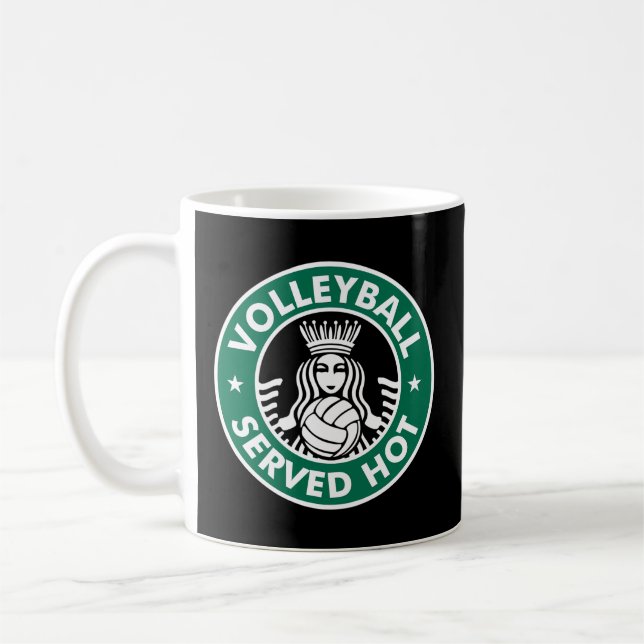 Volleyball serverad Hett - Underbar volleyball Kaffemugg (Vänster)