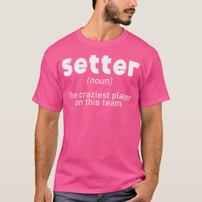 Volleyball Setter n Girls tränar Volleyball Playe T Shirt (Framsida)