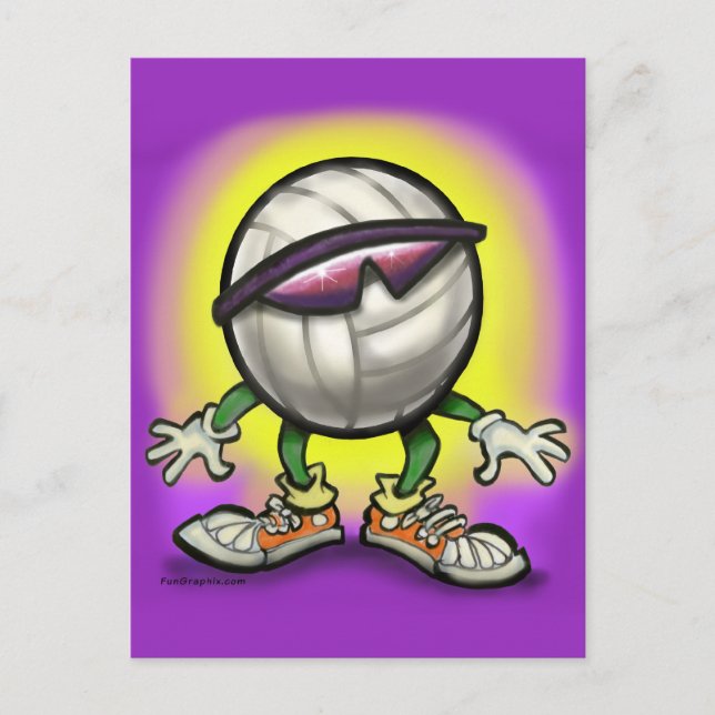 Volleyball Shades Vykort (Framsida)