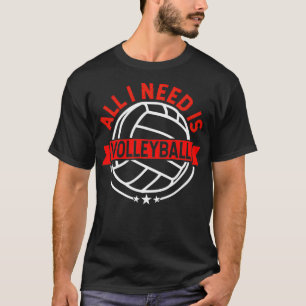 Volleyball Shirt behöver bara rött gåva från volle T