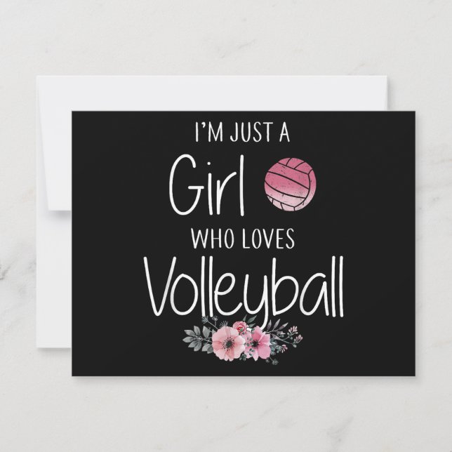 Volleyball Shirt för flickor Tonåring kvinnor Cute (Framsida)
