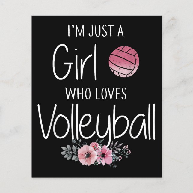Volleyball Shirt för flickor Tonåring kvinnor Cute (Framsida)