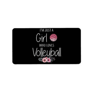 Volleyball Shirt för flickor Tonåring kvinnor Cute Adressetikett