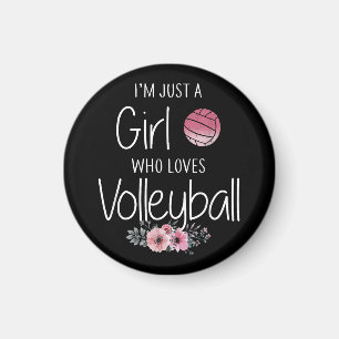 Volleyball Shirt för flickor Tonåring kvinnor Cute Magnet