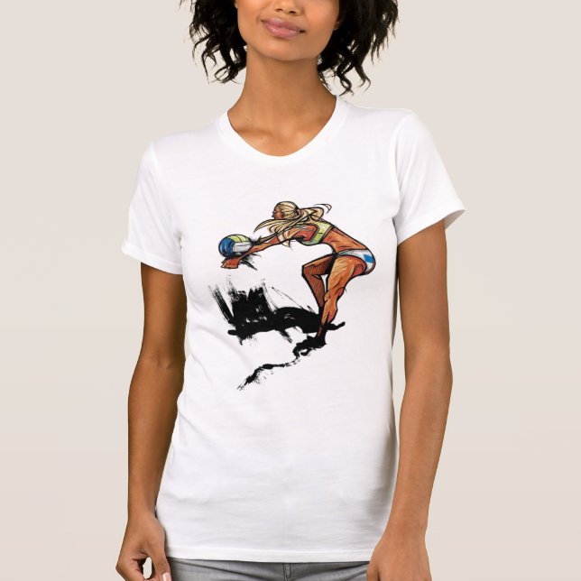 Volleyball Shirt Tee Shirt (Framsida)