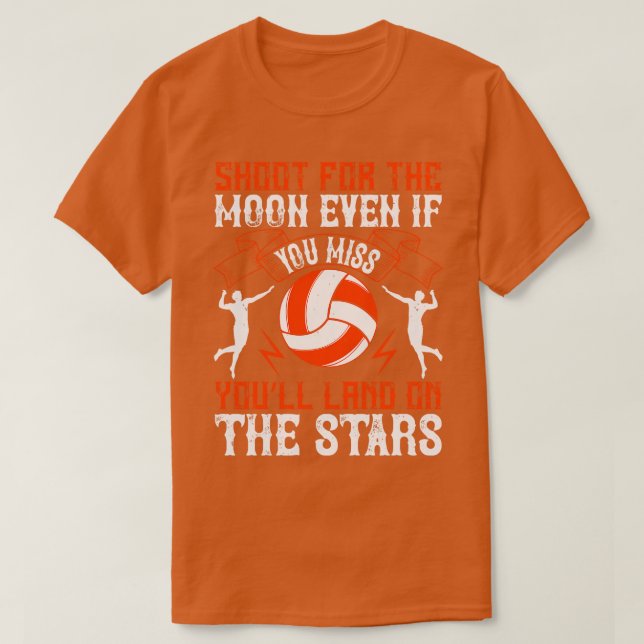 Volleyball Shoot för Måne T Shirt (Design framsida)