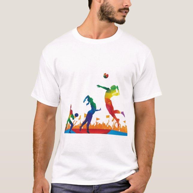 Volleyball Show off Your Stil T-Shirt (Framsida)