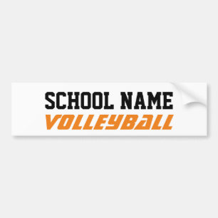Volleyball - Skapa din egen skolanda Bildekal