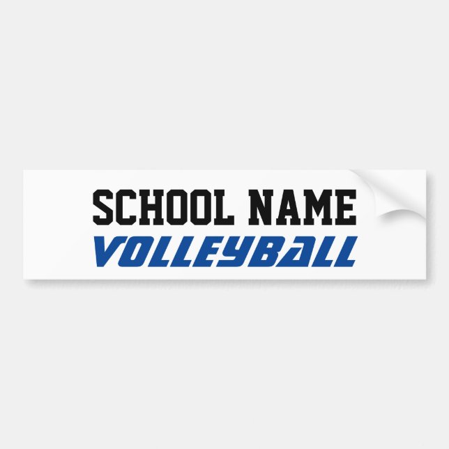 Volleyball - Skapa din egen skolanda Bildekal (Framsidan)