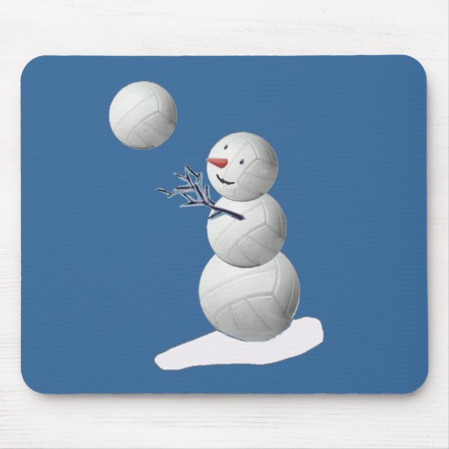Volleyball Snögubbe Musmatta (Framsidan)
