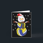 Volleyball Snowmans Kid Volleyball Julafton Kort<br><div class="desc">Volleyball Snowmans Kid Volleyball Julafton Kvinnor Manar</div>