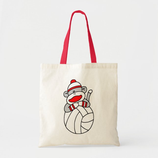Volleyball Sock monkey Tygkasse (Framsidan)