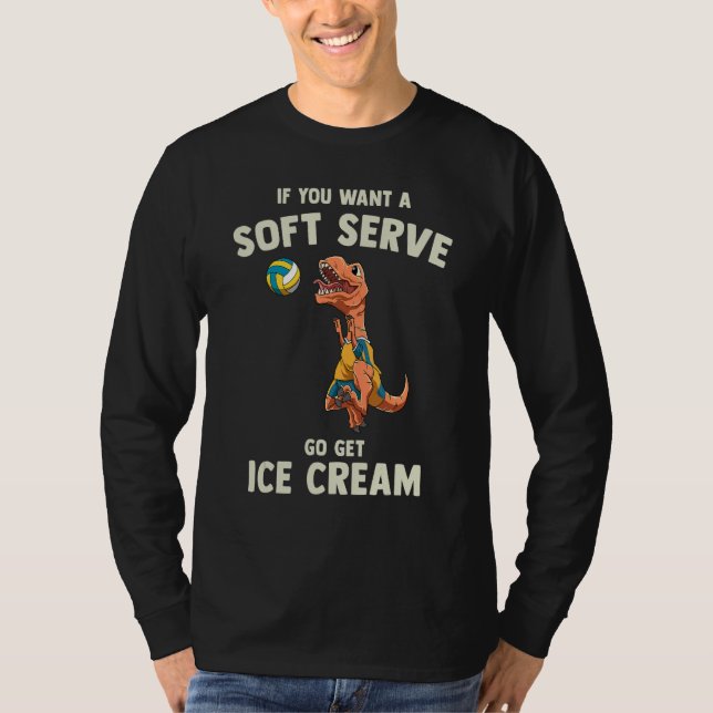 Volleyball Soft Serve     Rex Volleyball T Shirt (Framsida)
