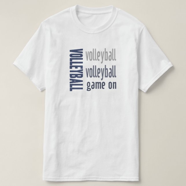 Volleyball-spel på TV Tee (Design framsida)