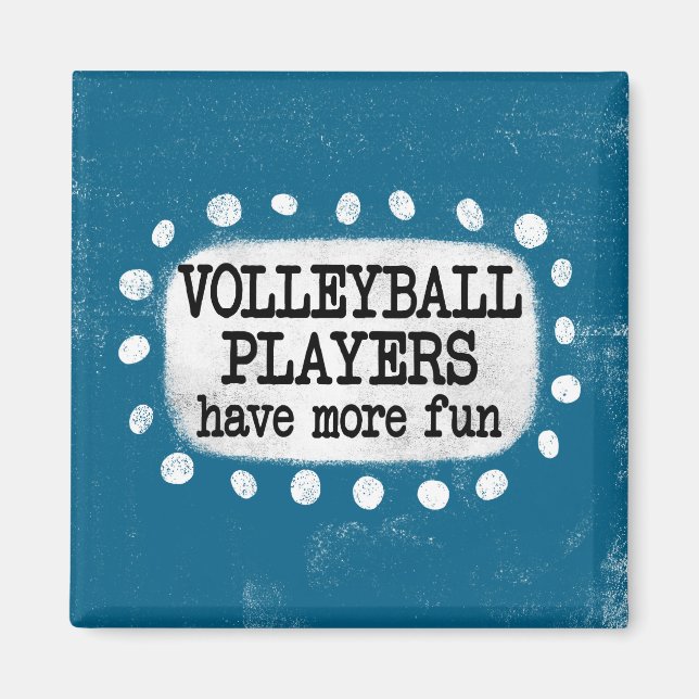 Volleyball-spelare har mer Roligt Magnet (Framsidan)