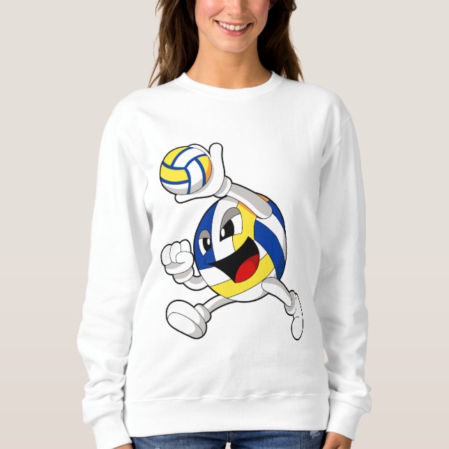 Volleyball-spelare med Volleyball T Shirt (Framsida)