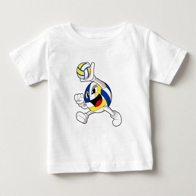 Volleyball-spelare med Volleyball T Shirt (Framsida)