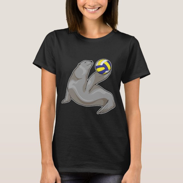 Volleyball-spelare Volleyball T Shirt (Framsida)