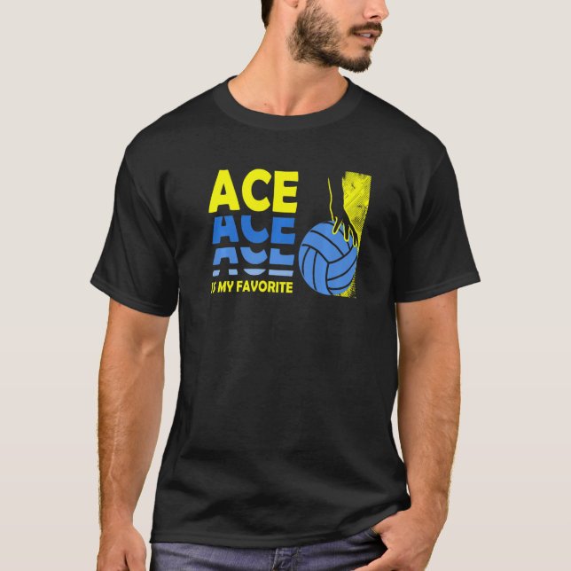 Volleyball-spelare Volleyball Team Graphic Sports T Shirt (Framsida)