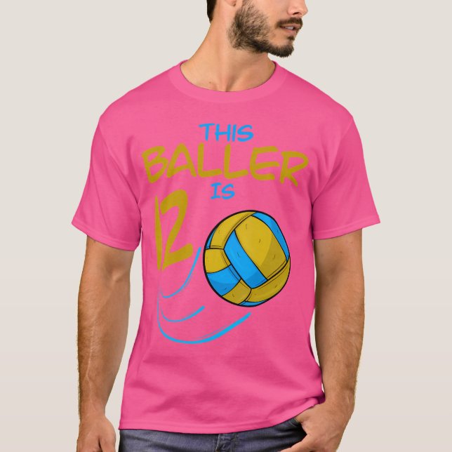 Volleyball-spelaren är 12 volleyball Bir T Shirt (Framsida)