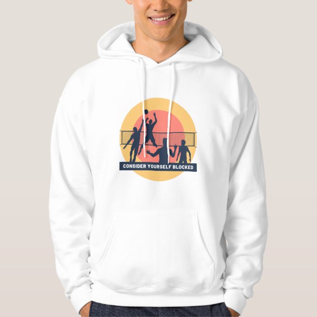 Volleyball Sport Hoodie (Framsida)