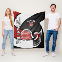 Volleyball 🏐 Sport i Mörk Red, White & Black