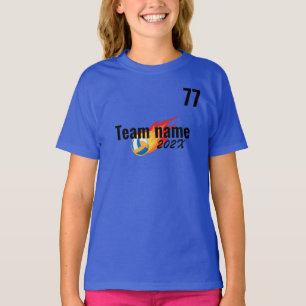 volleyball Sport Team Fält dag Cheer Squad T Shirt